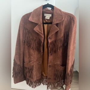 Stetson Women's Brown Suede Fringe Jacket